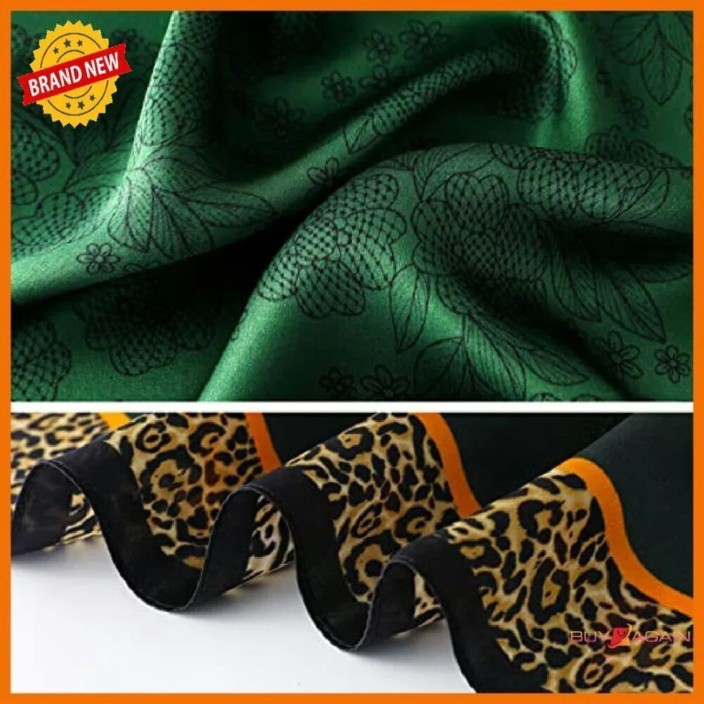 27x27 Inch Pure Mulberry Silk Scarf Lightweight Hair Headscarf